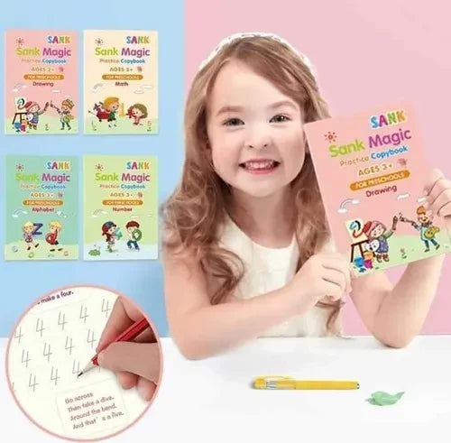 Caligrafía mágica 🌈 cuaderno con guías de fácil aprendizaje