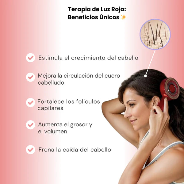 RevitalHair® Cepillo terapia ionica crecimiento acelerado