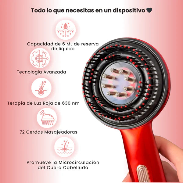 RevitalHair® Cepillo terapia ionica crecimiento acelerado
