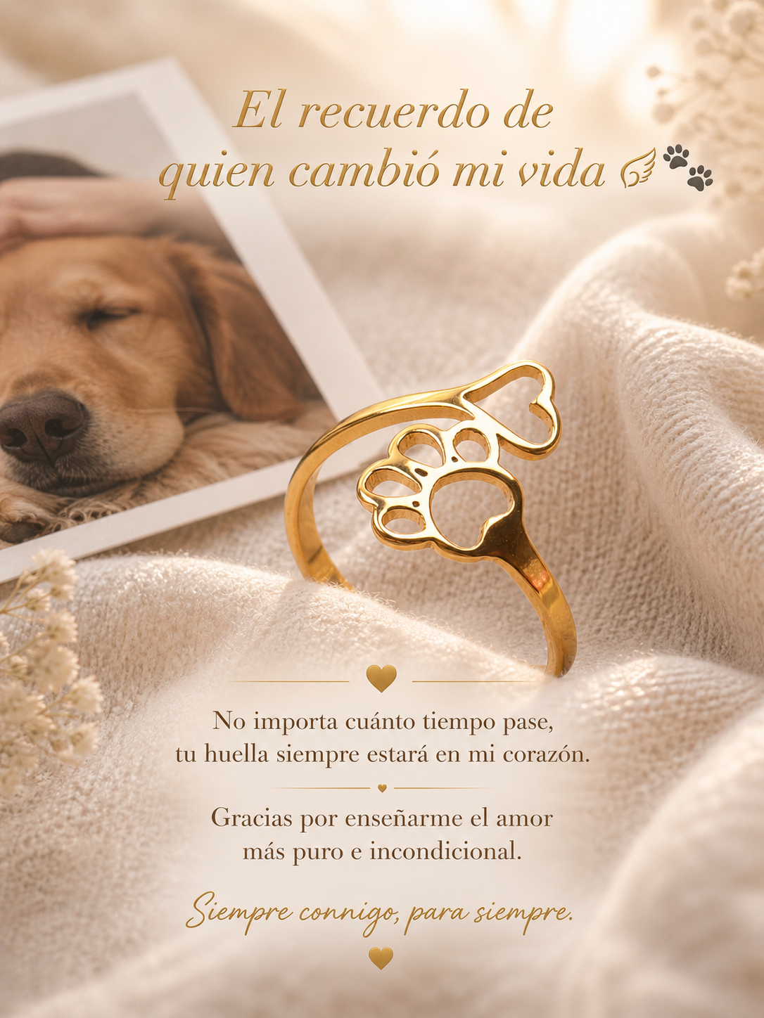 Anillo Ani Pet en honor a tu perrito