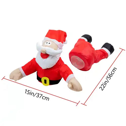 Papá Noel y Reno con movimiento 🎅